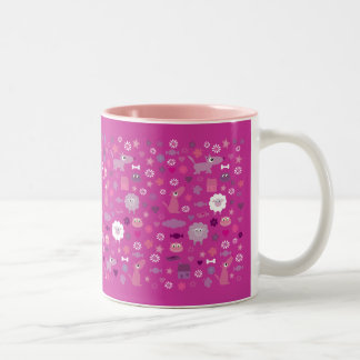 2 Couleurs Animaux et trucs marrants mignons pour la tasse