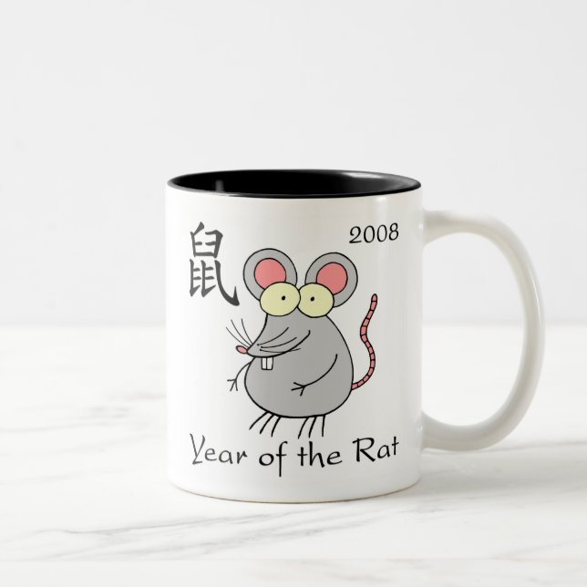 2 Couleurs Année de la tasse de rat (Droit)