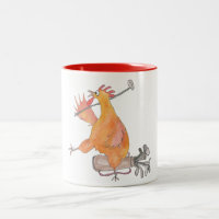 Antérieur ! Tasse jouante au golf de poulet