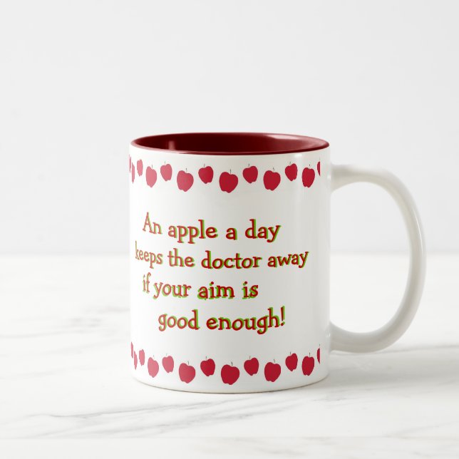 2 Couleurs Apple une tasse de jour (Droit)