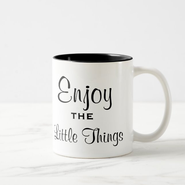 2 Couleurs Appréciez la petite tasse de choses (Droit)