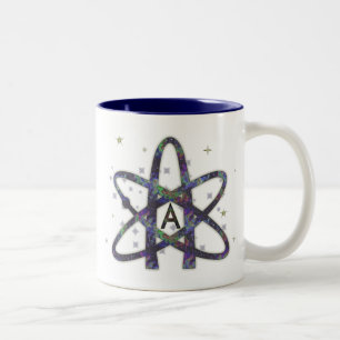 2 Couleurs Athée dans la tasse d'espace extra-atmosphérique