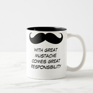 2 Couleurs Avec la grande moustache vient la grande tasse de