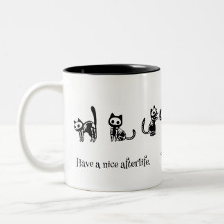 2 Couleurs Avoir une belle tasse de chat après la vie