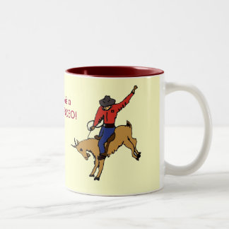 2 Couleurs AZ- tasse de rodéo de chèvre