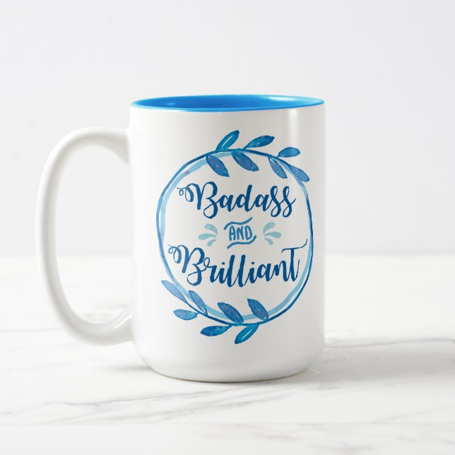 2 Couleurs Badass et tasse brillante (Gauche)