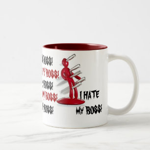 2 Couleurs Bâillon d'amusement JE DÉTESTE MA tasse de café