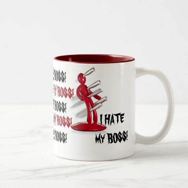 2 Couleurs Bâillon d'amusement JE DÉTESTE MA tasse de café de (Droit)