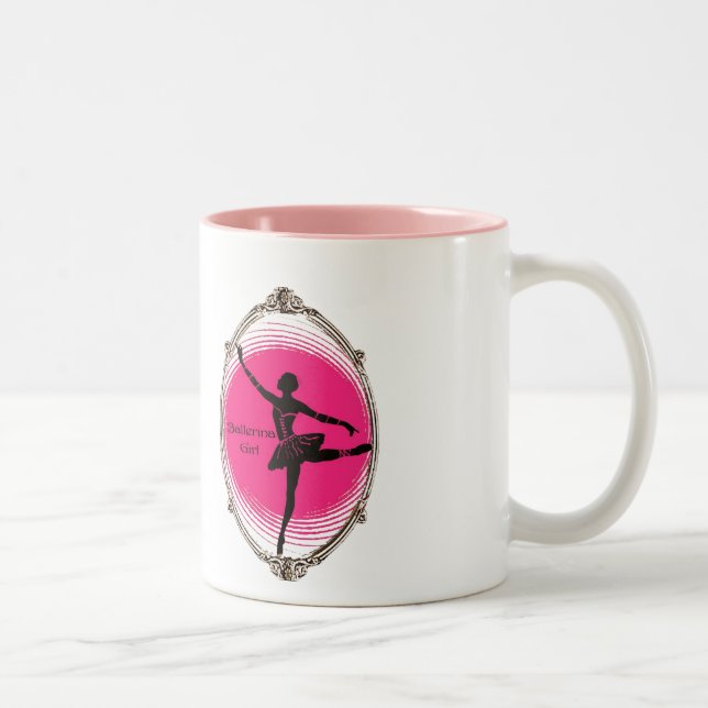 2 Couleurs Ballerina design pour la tasse de fille (Droit)