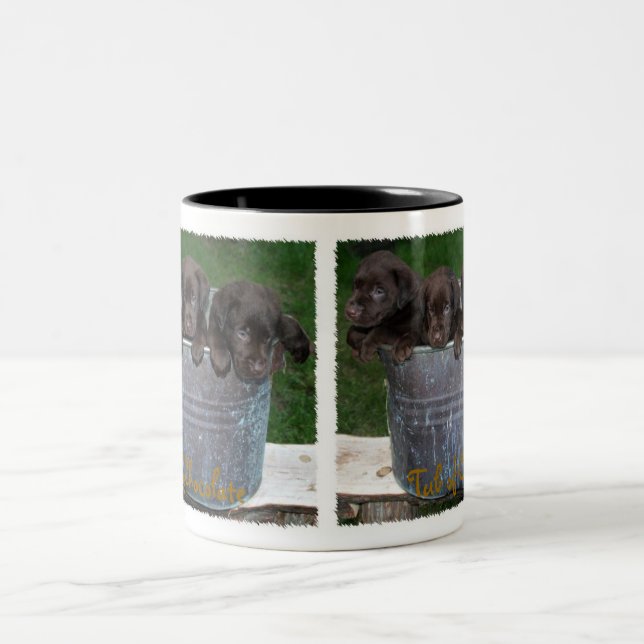 2 Couleurs Baquet de tasse de chocolat (Centre)