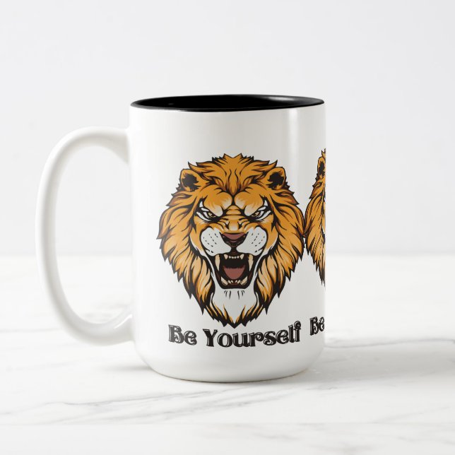 2 Couleurs Be Yourself - Attitude cite tasse de café (Gauche)