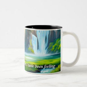 2 Couleurs Belle cascade mantra tasse de café