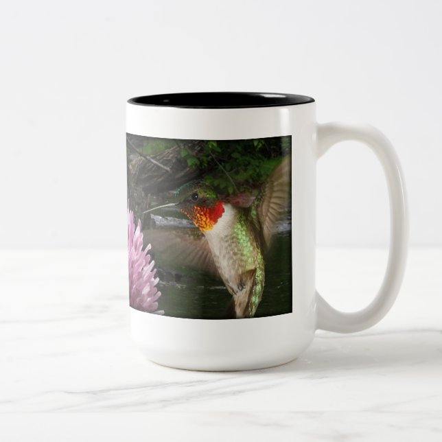 2 Couleurs Belle tasse d'imaginaire de colibri (Droit)