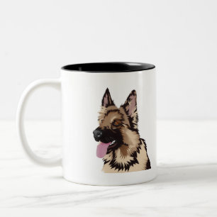 2 Couleurs Berger allemand - tasse de PARENT d'ANIMAL