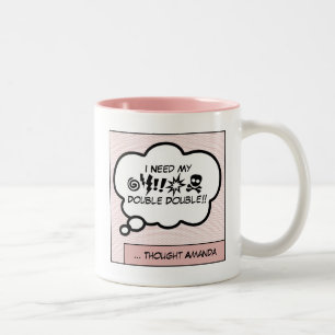 2 Couleurs Besoin de ma tasse de café à deux tons