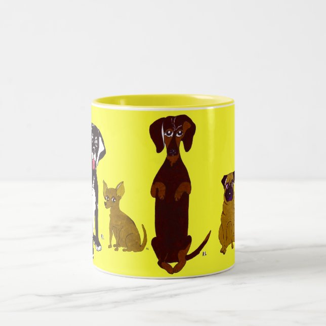 2 Couleurs Bill et tasse d'amis (Centre)