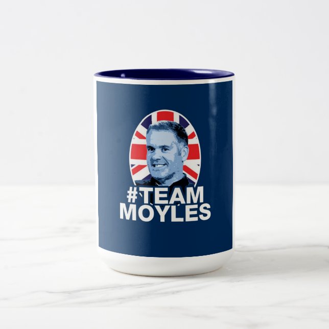 2 Couleurs Bleu de tasse de café de #TEAMMOYLES (Centre)