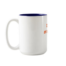 Boire à vos risques et périls Tasse de café rétro