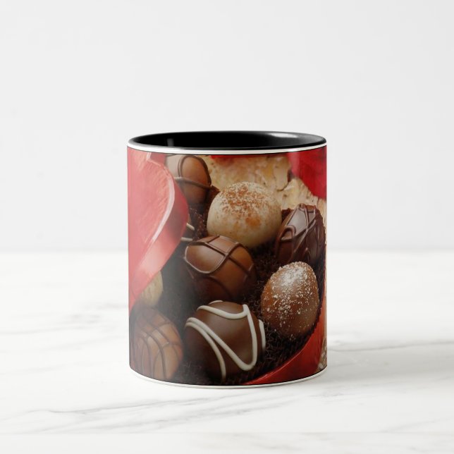 2 Couleurs Boîte de tasse de chocolats (Centre)