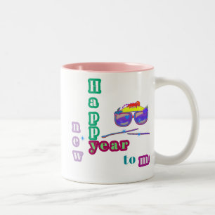 2 Couleurs bonne nouvelle année tasse