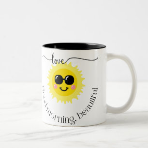 2 Couleurs bonne tasse matinale
