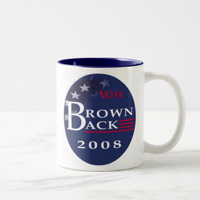 2 Couleurs Brownback pour la tasse du Président café (Droit)