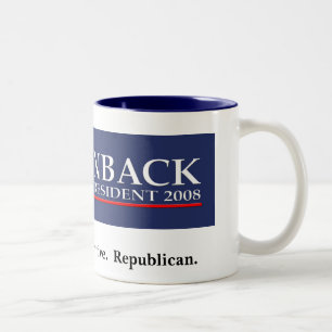 2 Couleurs BROWNBACK POUR la tasse du PRÉSIDENT café