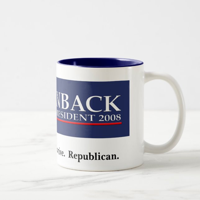 2 Couleurs BROWNBACK POUR la tasse du PRÉSIDENT café (Droit)