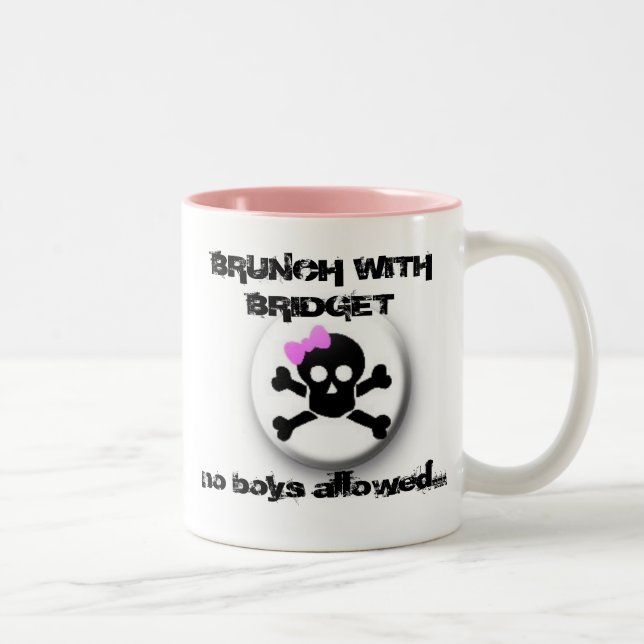 2 COULEURS "BRUNCH TASSE AVEC DE BRIDGET" BRUNCH (Droit)