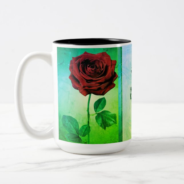 2 Couleurs BuddhaToday V1 #13 Tasse Zen - Bouddha Rose  (Gauche)