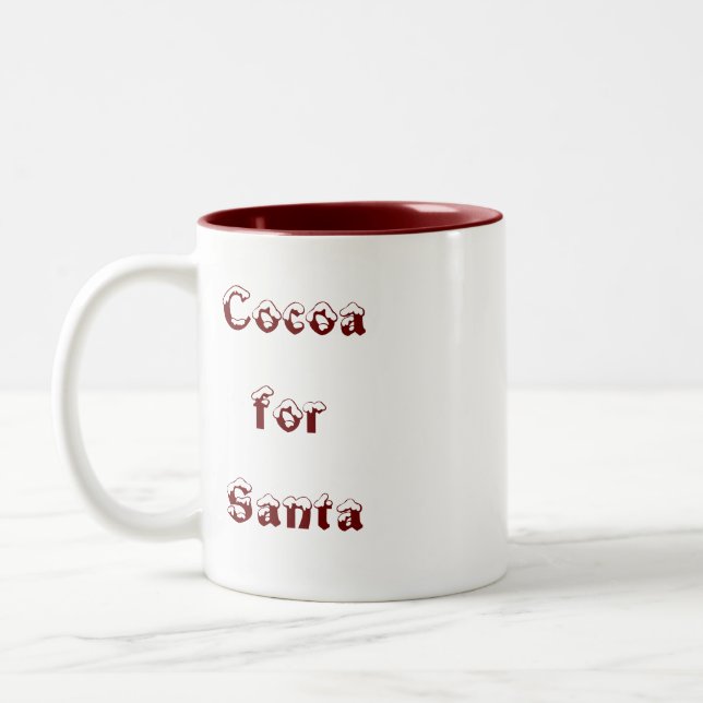 2 Couleurs Cacao pour la tasse de Père Noël (Gauche)