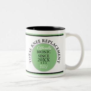 2 Couleurs Cadeau amusant ~ Tasse de remplacement du genou bi