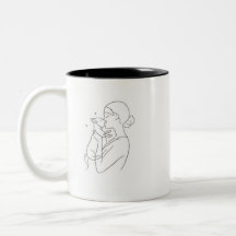 Cadeau de maman de chien Tasse à café Art en ligne