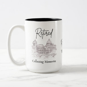 2 Couleurs Cadeau de tasse de retraite pour voyageurs