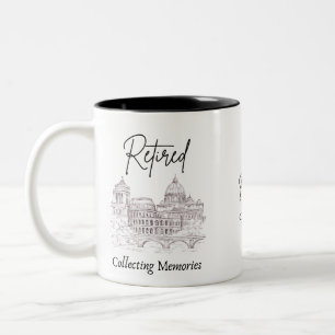 2 Couleurs Cadeau de tasse de retraite pour voyageurs
