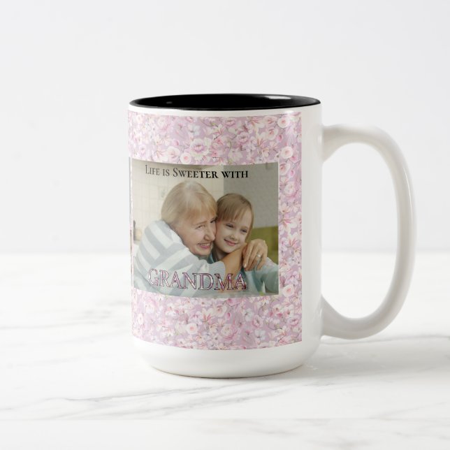 2 Couleurs Cadeau de vacances Tasse Mamie (Droit)