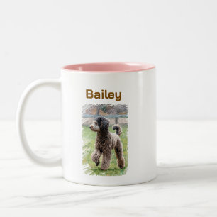 2 Couleurs Cadeau Tasse Café Portrait de Compagnon Canin Cani