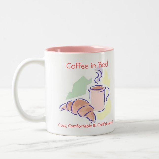 2 Couleurs Café dans la tasse de lit (Gauche)