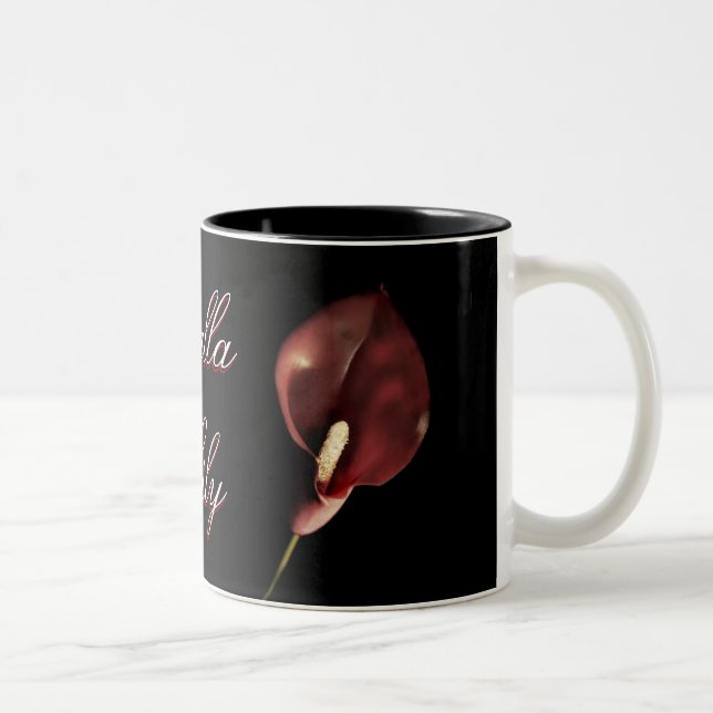 2 Couleurs Calla rouge - tasse (Droit)