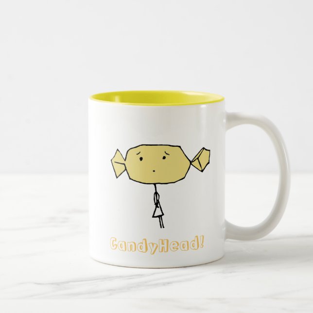 2 Couleurs CandyHead oh ? Jaune de tasse (Droit)