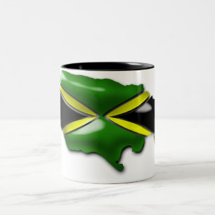 2 Couleurs Carte de tasse de la Jamaïque
