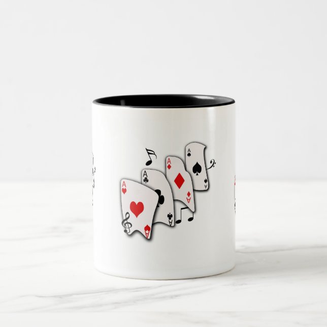 2 Couleurs Cartes musicales - tasse (Centre)
