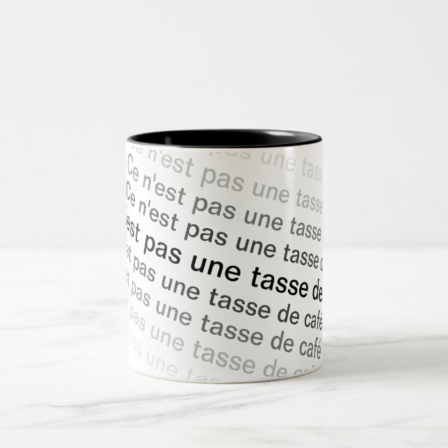 2 Couleurs Ce n'est pas une tasse de café (Centre)