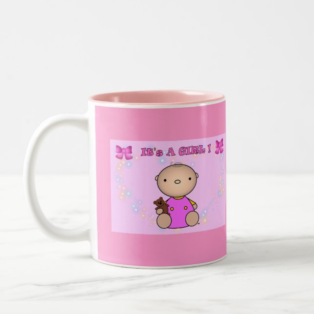 2 Couleurs C'est une tasse de fille (Gauche)