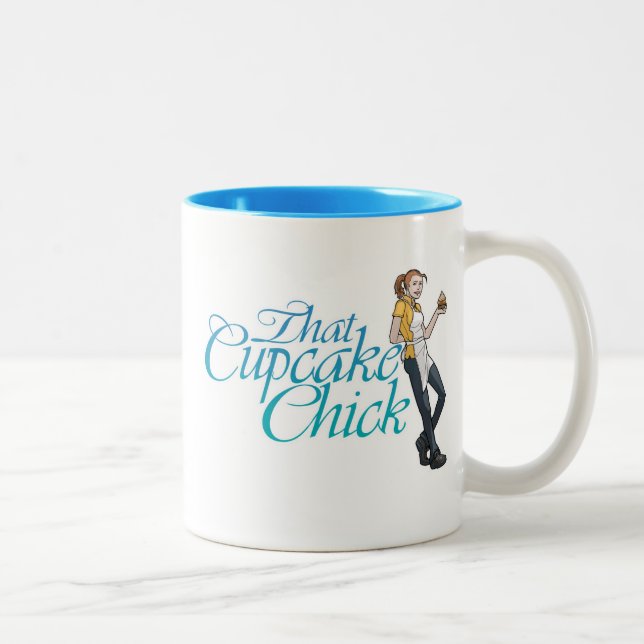 2 Couleurs Cette tasse de poussin de petit gâteau (Droit)