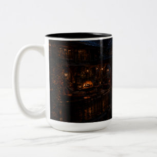 2 Couleurs Chalet River Valley Tasse Noire Savage Apaisant