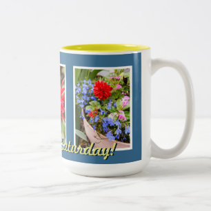 2 Couleurs Chaque jour est tasse de samedi