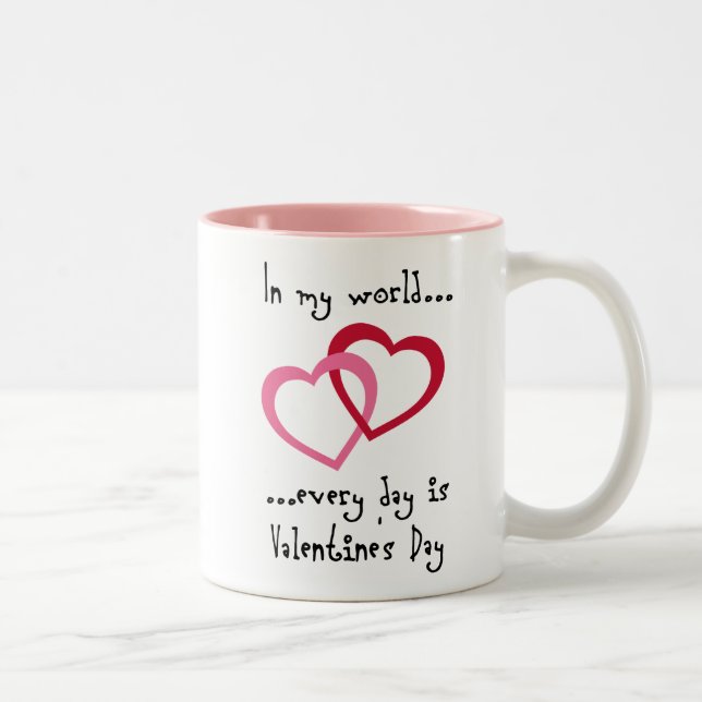 2 Couleurs Chaque jour est tasse de VDay (Droit)