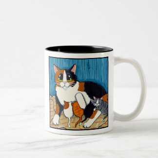 2 Couleurs Chat de la maman | et tasse de remplacement d'art