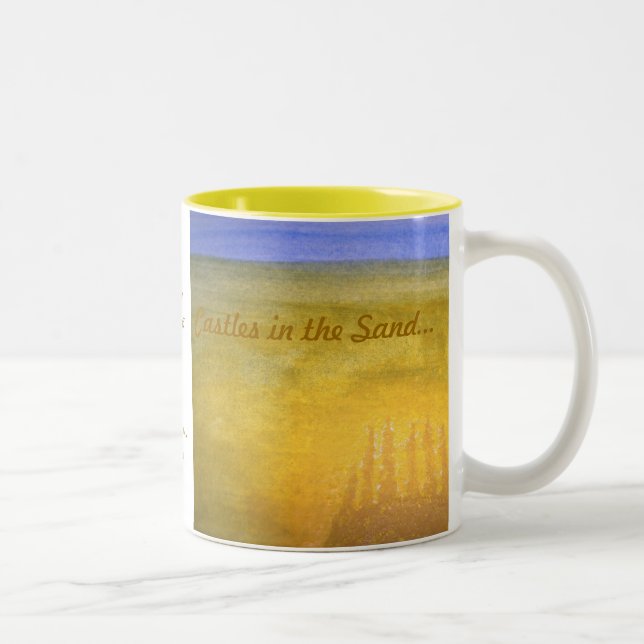 2 Couleurs Châteaux dans la tasse de sable… (Droit)